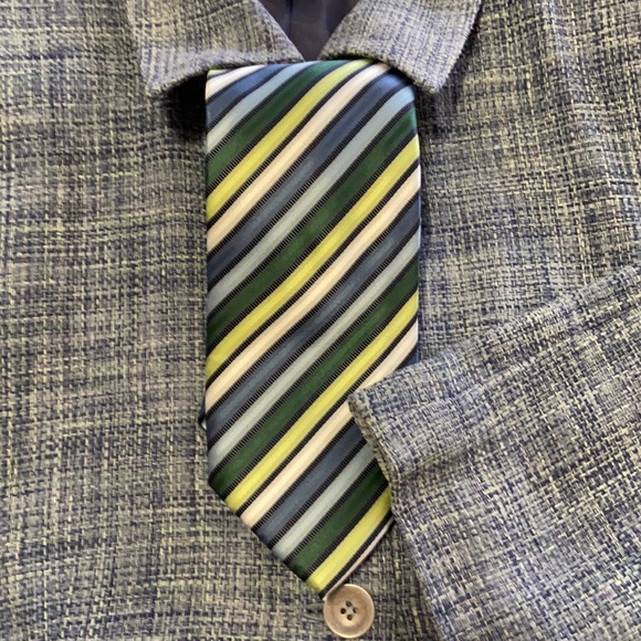 Haggar Men’s Neck Tie Polyester Stripes - Picture 1 of 9